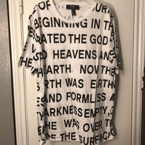 White graphic t-shirt